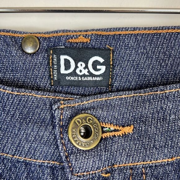 Dolce & Gabanna Straight Flare Jeans Retro Western 70s Y2K Size 26 low rise - Picture 5 of 14
